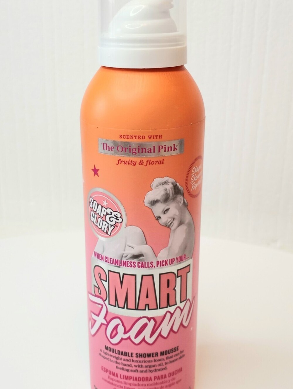 x2 LOT SET Soap & Glory ORIGINAL PINK Smart Foam Moldable Shower Mousse 6 oz